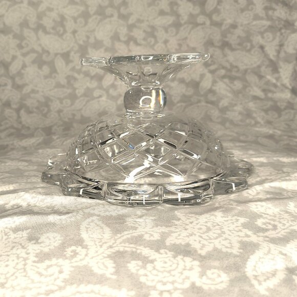 Vintage Polonia Crystal Pedestal Compote/Candy Bowl - Picture 7 of 9